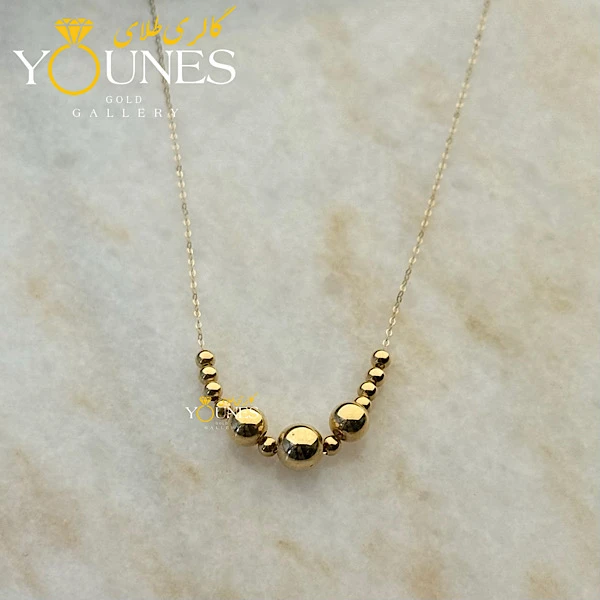 گردنبند تمام طلا گوی